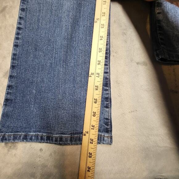 Vintage Levi's 515 Jeans Womens 14 Long Blue Nouveau Boot Cut Stretch Denim 00s - Picture 7 of 11